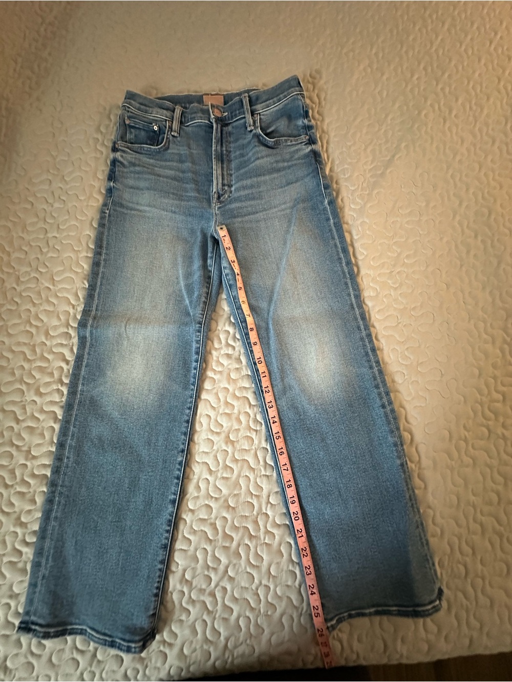 MOTHER LIL Rambler Flood in Light Blue Wash - Picture 5 of 7